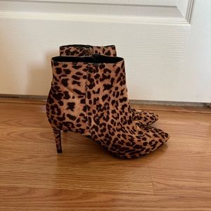 Express Leopard Print Booties